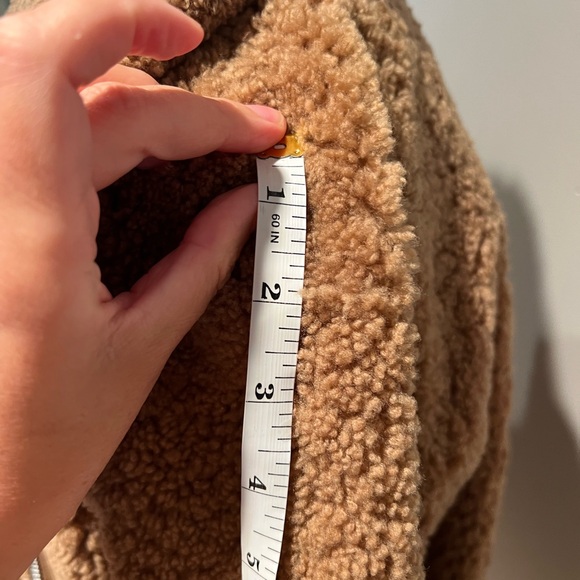 The Arrivals 100% shearling camel motorcycle coat XS - Picture 9 of 9